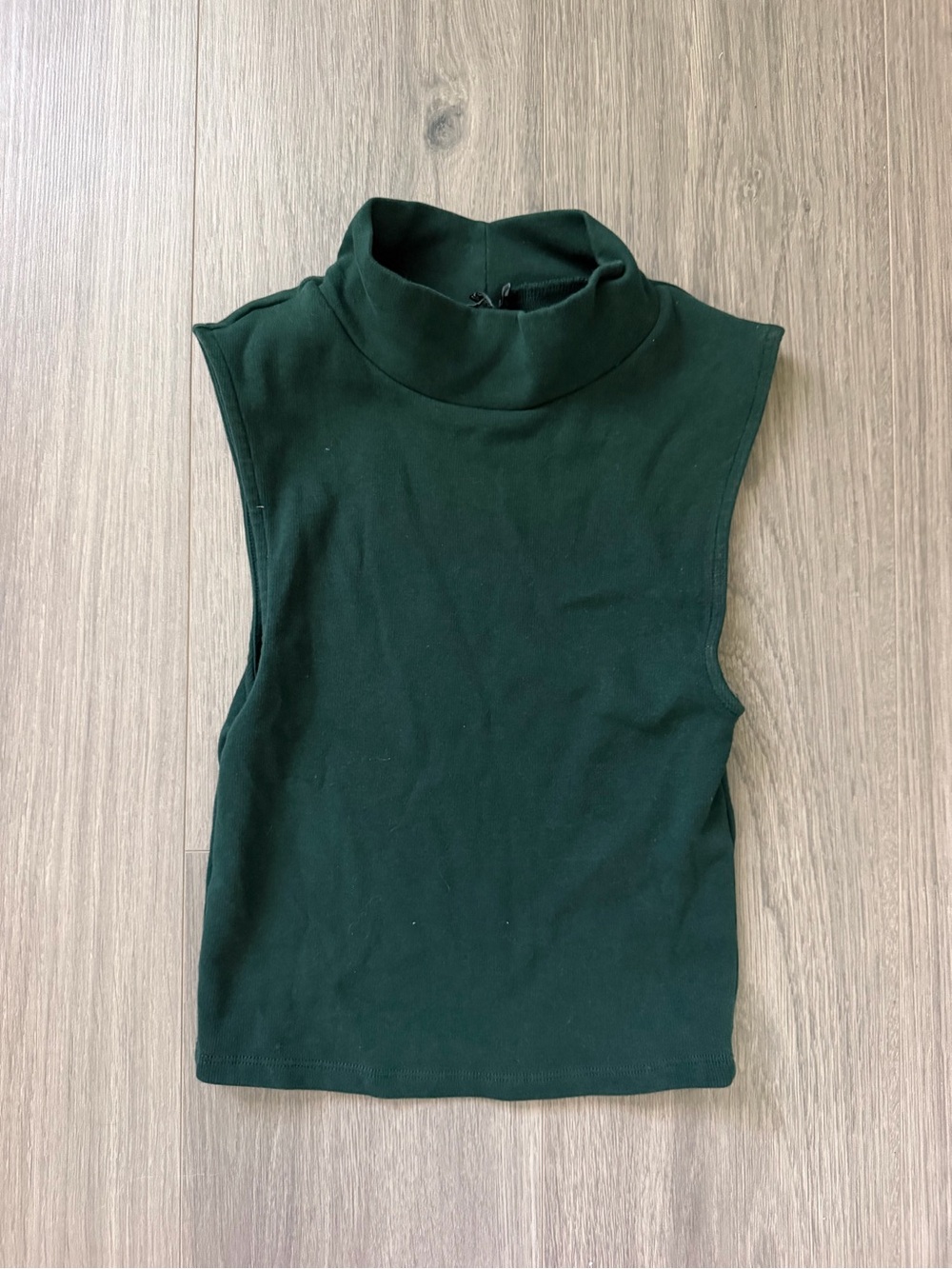 Zara Green Turtleneck Top